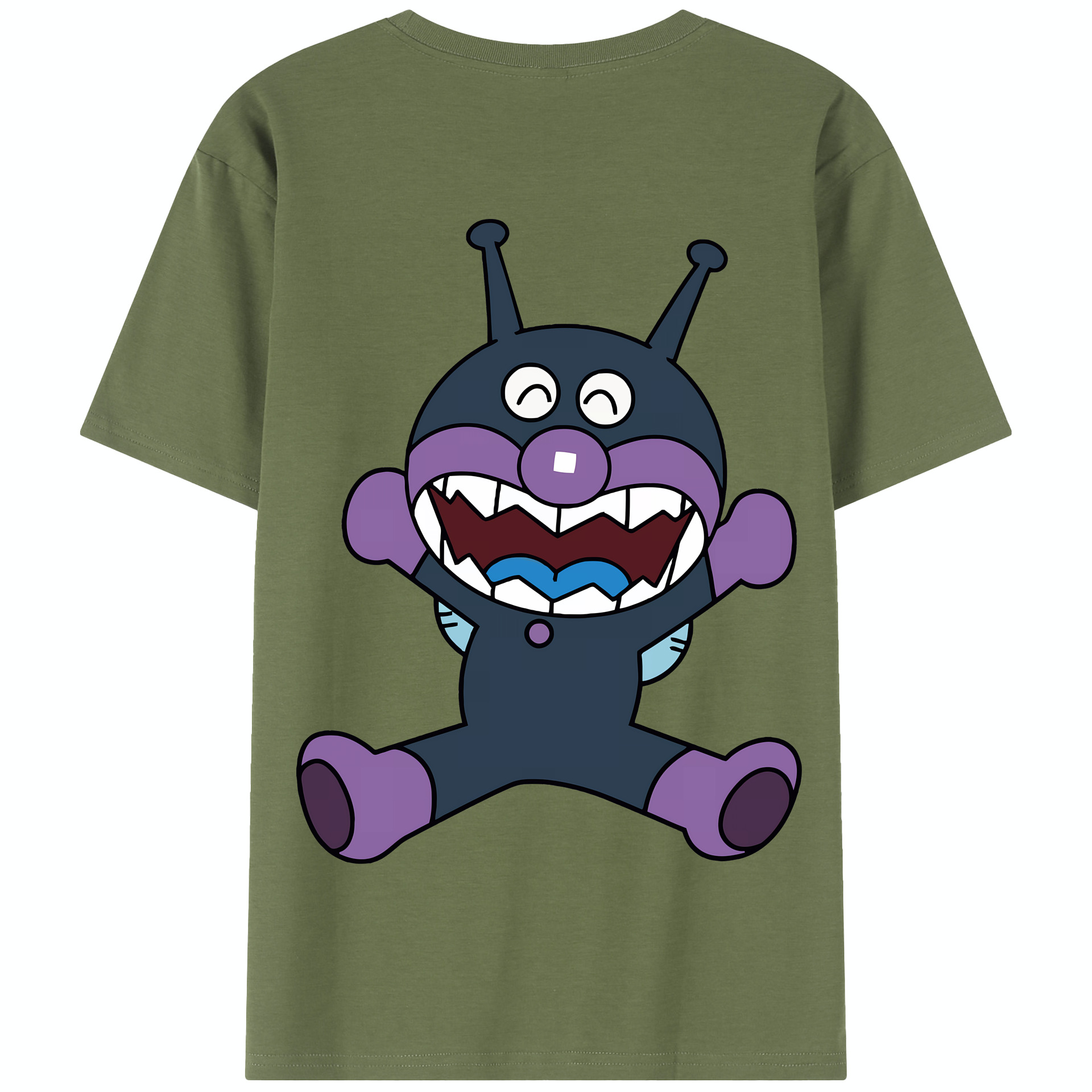 （画像用） アンパンマン Anpanman 綿100％半袖Tシャツ（背面プリント）